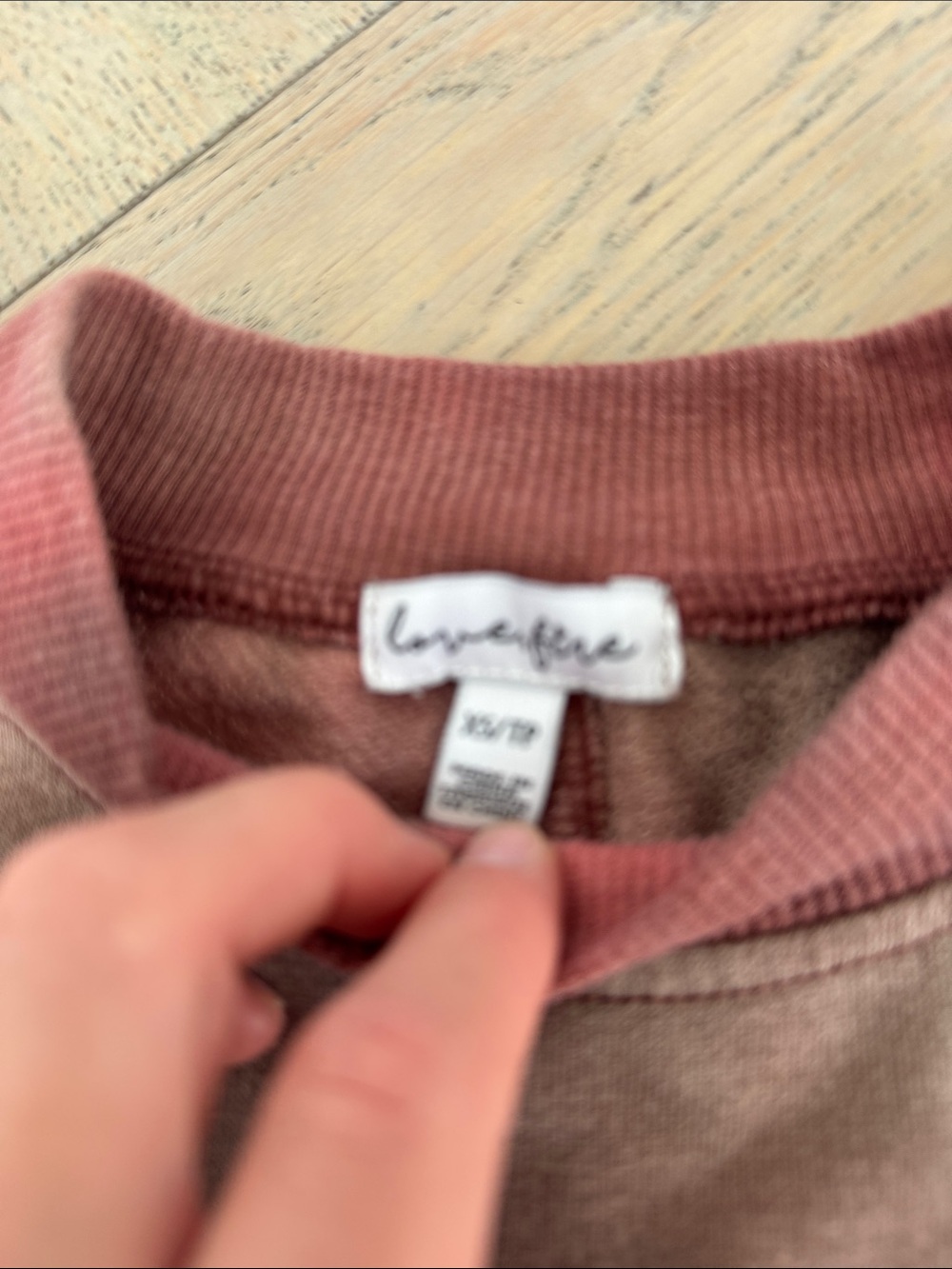 love, Fire Women's Rose Dusty Tie-Dye Crewneck Sweatshirt - Picture 2 of 2